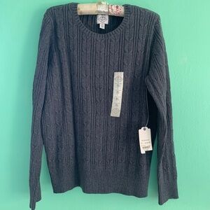 NWT St. John's Bay Cable Knit Sweater XL